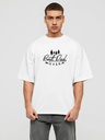 White Oversized  T Shirt - Best Dad