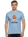 Sky Blue Round Neck T-Shirt - Gym Lover