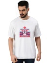 White Oversized Country T-Shirt - Japan 