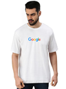 White Oversized Science & Tech T Shirt - Google