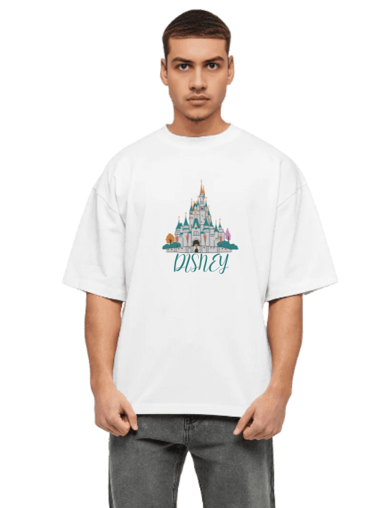 Premium White Oversized Country T-Shirt - Disney