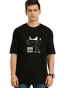 Black Oversized Holiday T Shirt  -Idea Coffee