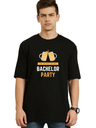 Black Oversized Holiday T Shirt  - Bachelor Party