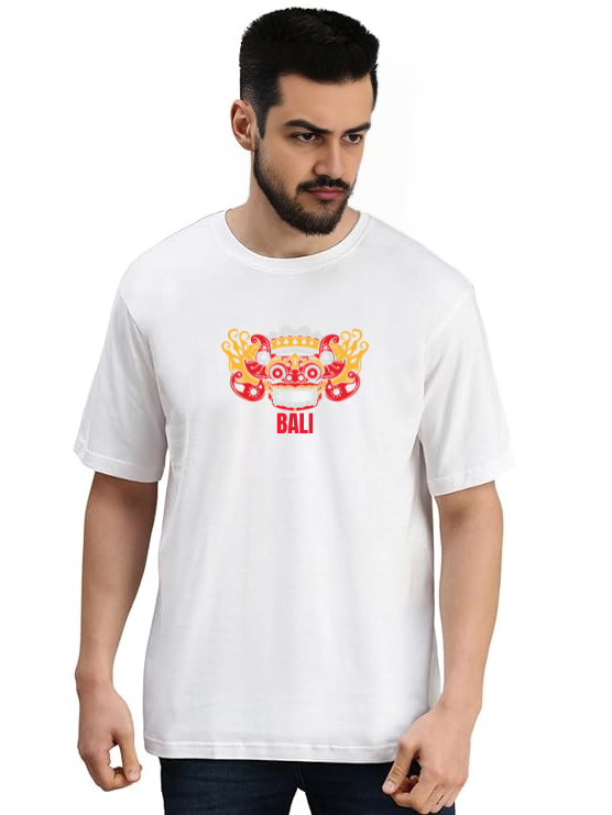 White Oversized Country T Shirt - Bali