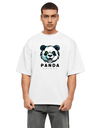 Premium White Oversized Country T-Shirt - Panda