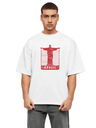 White Oversized Traveler T-Shirt - Brazil