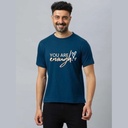 Blue Round Neck T-Shirt - Enough love