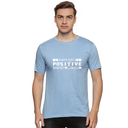 Sky Blue Round Neck T-Shirt - Positive