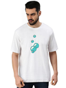 White Oversized Marine life T-Shirt - Sea Bubble
