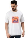 White Oversized Country T-Shirt - Moscow Tour