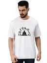 White Oversized Country T-Shirt - Hongkong