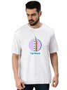 White Oversized Country T-Shirt - Taiwan