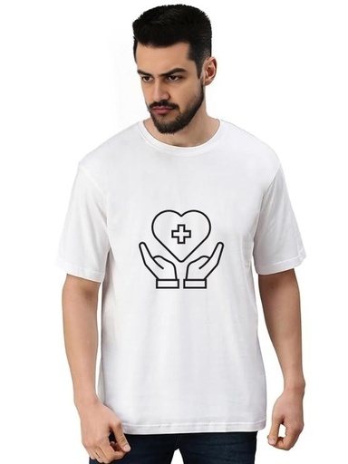 White Oversized T Shirt, Medico- care