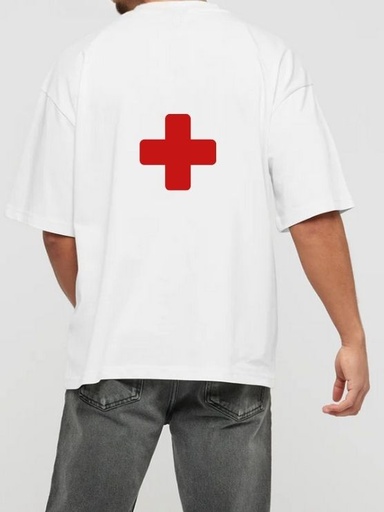 White Oversized T Shirt, Medico- Medical  Plus